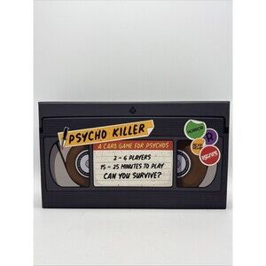 Psycho Killer The Card Game 2-6 Players Card Game For Phsycos 2nd Edition